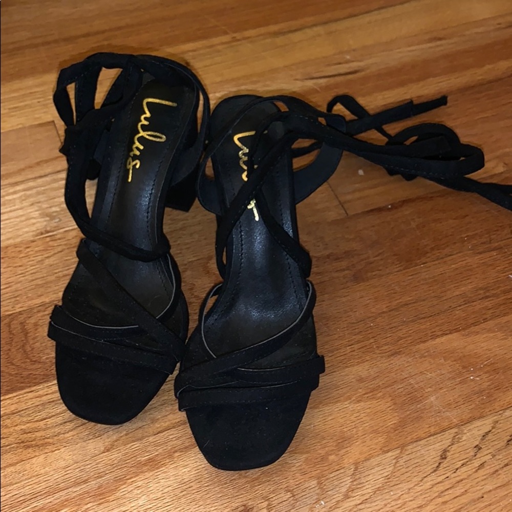 Lulus lace up heels